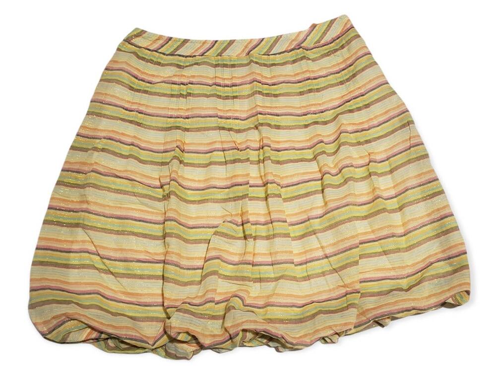 Cynthia Steffe Stripped Pastel Skirt - 2 Skirts in 1 - Size 10